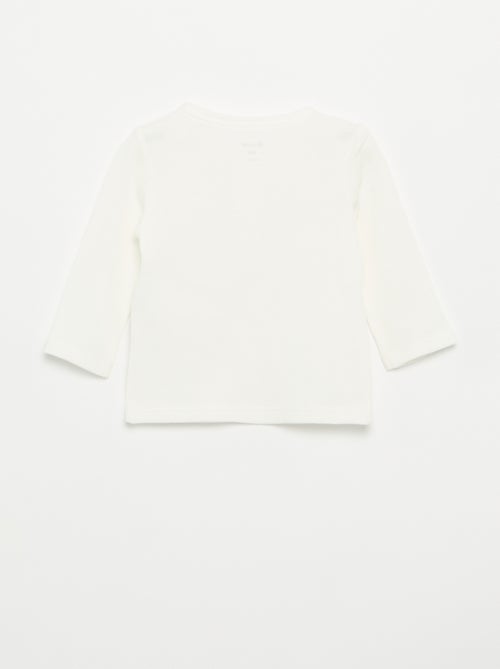 T-shirt met Tunisische kraag - Kiabi T-shirt met Tunisische kraag - Kiabi