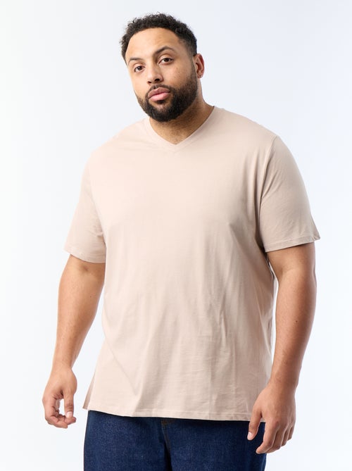 T-shirt met V-hals - Kiabi