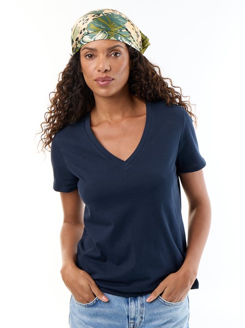 T-shirt met V-hals - Kiabi