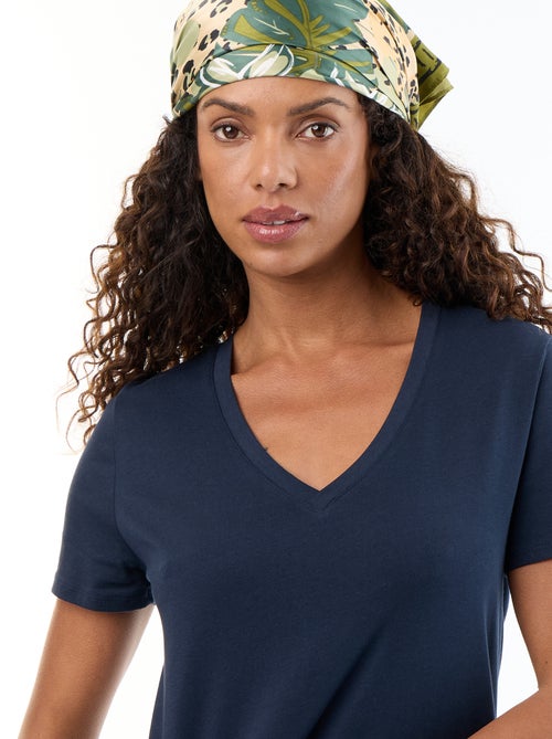 T-shirt met V-hals - Kiabi