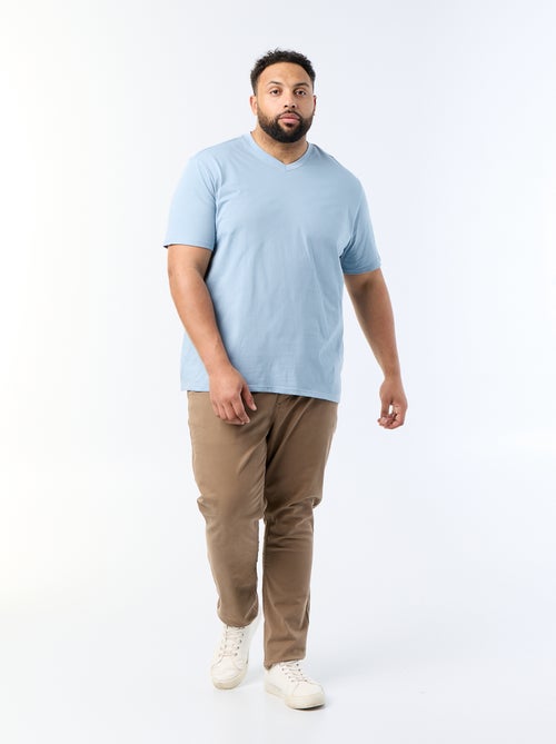 T-shirt met V-hals - Kiabi