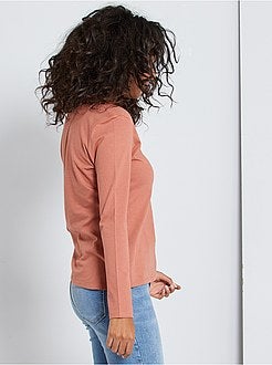 T-shirt met V-hals - Kiabi