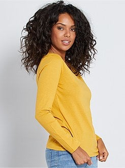 T-shirt met V-hals - Kiabi