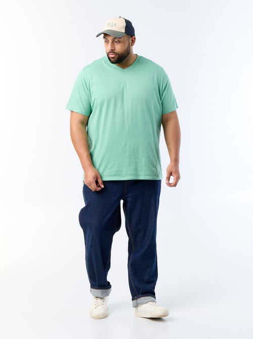 T-shirt met V-hals - Kiabi