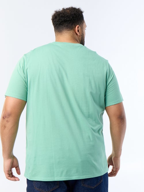 T-shirt met V-hals - Kiabi
