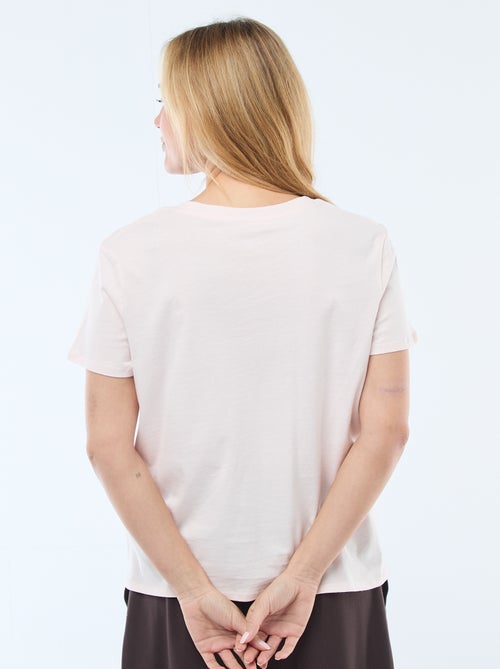 T-shirt met V-hals - Kiabi