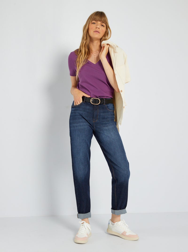 T-shirt met V-hals ROSE - Kiabi