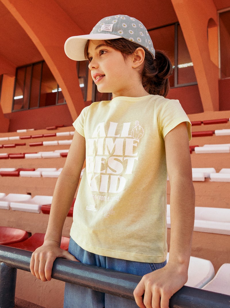 T-shirt met vaderdagboodschap Geel - Kiabi