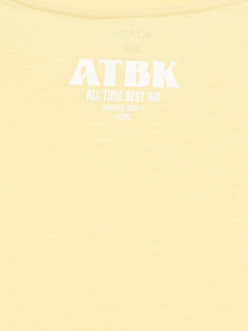 T-shirt met vaderdagboodschap Geel - Kiabi
