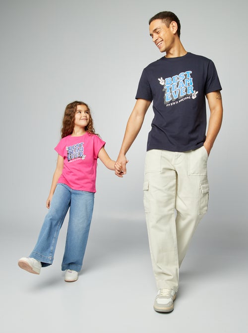 T-shirt met vaderdagprint - Kiabi