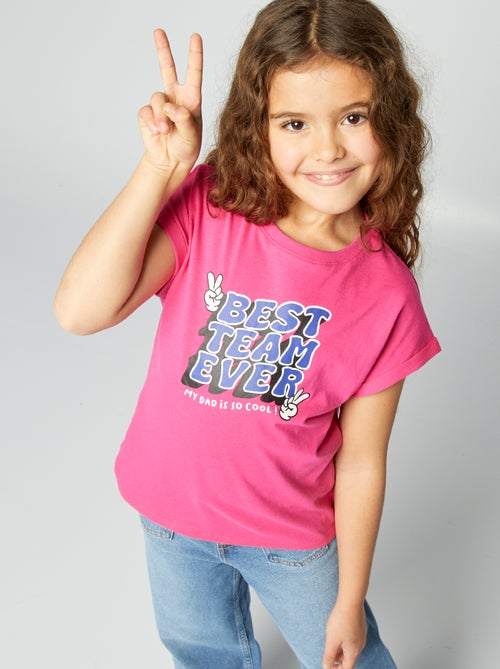 T-shirt met vaderdagprint - Kiabi