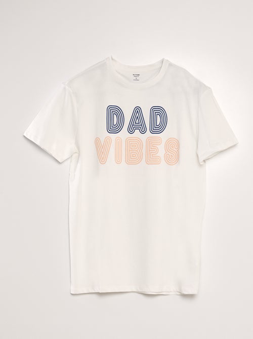 T-shirt met vaderdagprint - Kiabi