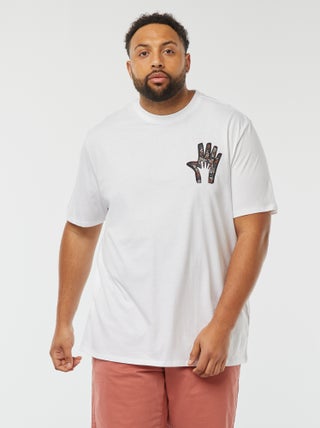 T-shirt met vaderdagprint