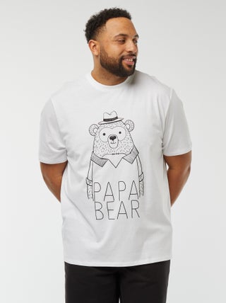 T-shirt met vaderdagprint