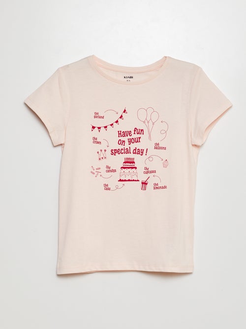 T-shirt met verjaardagsprint - Kiabi