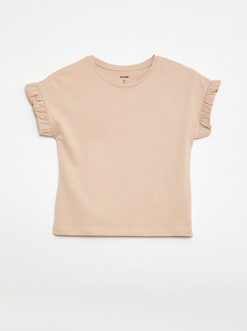 T-shirt met volanmouwen - Kiabi
