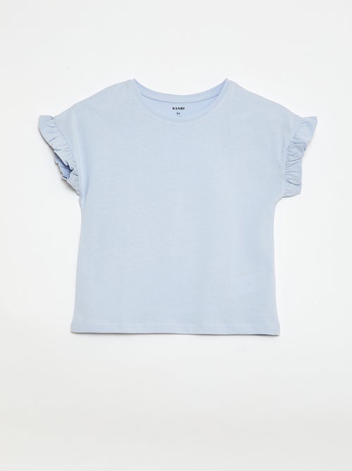 T-shirt met volanmouwen - Kiabi