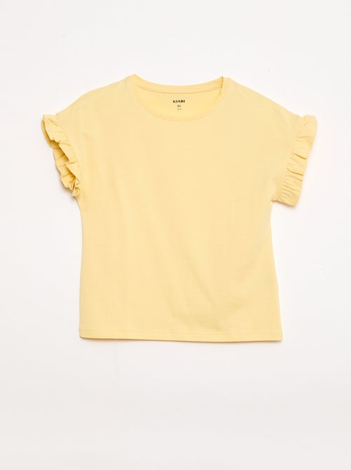T-shirt met volanmouwen - Kiabi