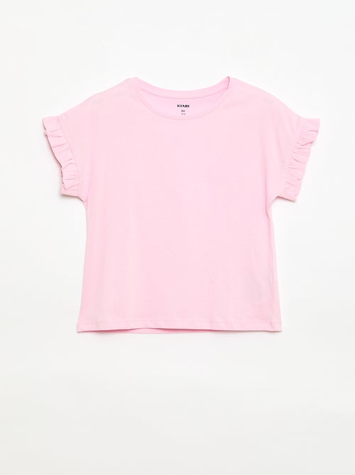 T-shirt met volanmouwen - Kiabi