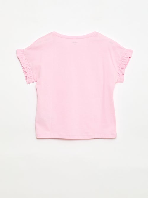 T-shirt met volanmouwen - Kiabi