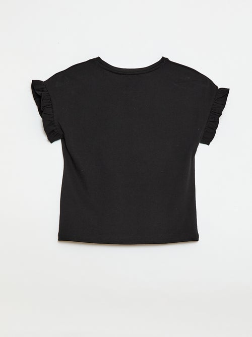 T-shirt met volanmouwen - Kiabi