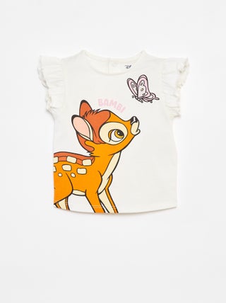 T-shirt met volantmouwen 'Disney'