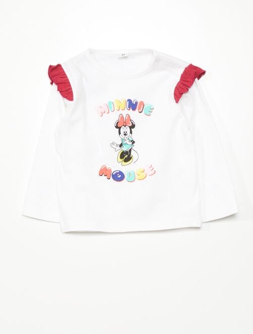 T-shirt met volants 'Minnie Mouse' - Kiabi