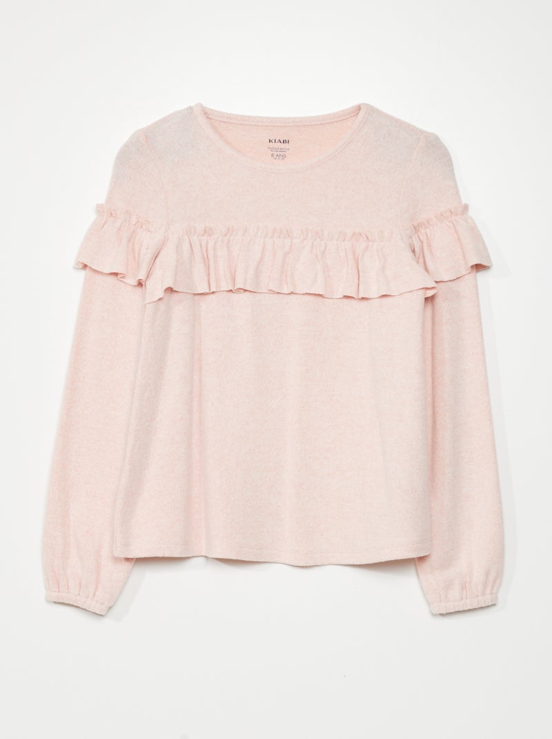T-shirt met volants ROSE - Kiabi