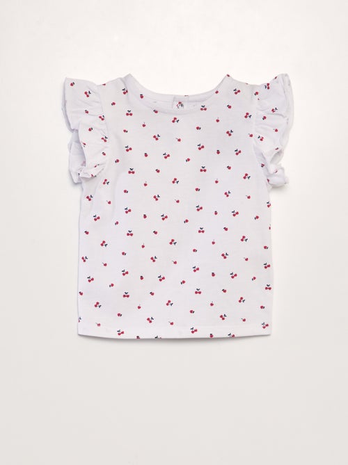 T-shirt met volants - Kiabi