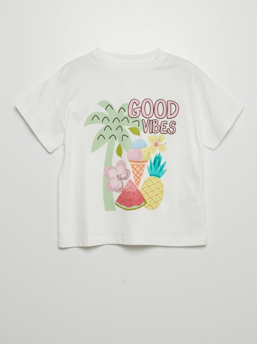 T-shirt met vruchtenprint - Kiabi