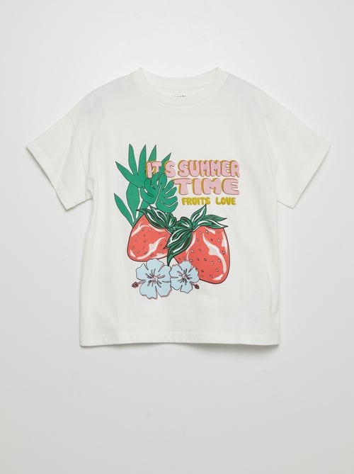 T-shirt met vruchtenprint - Kiabi