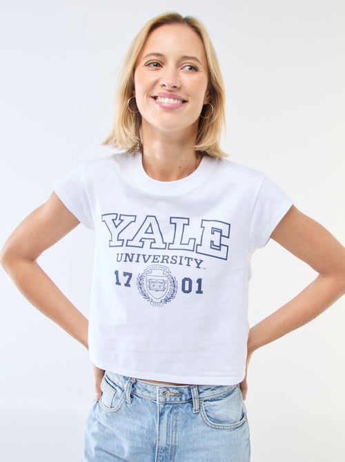 T-shirt met 'Yale'-print - Kiabi