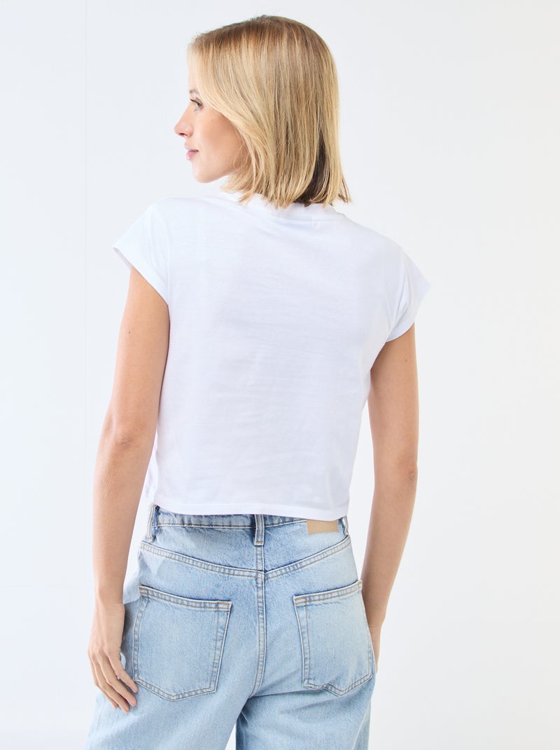 T-shirt met 'Yale'-print Wit - Kiabi