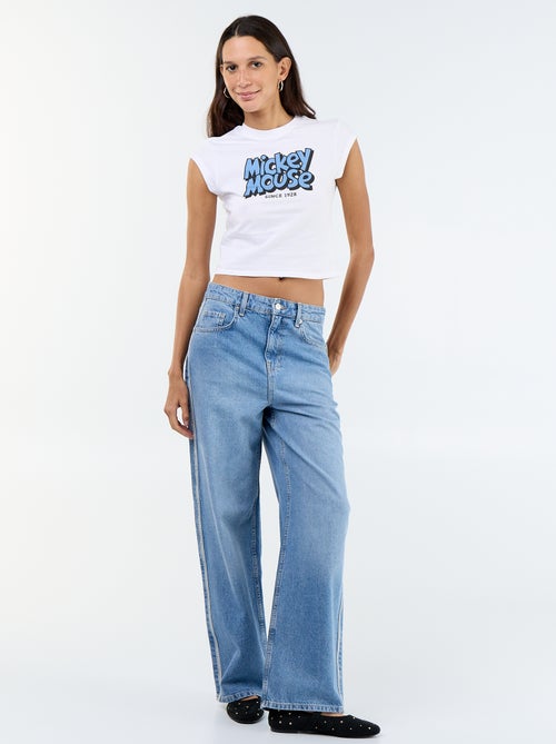 T-shirt 'Mickey' cropped - Kiabi