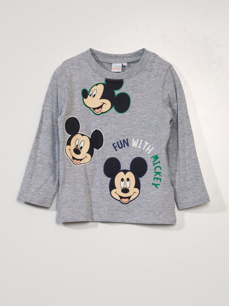 T-shirt 'Mickey' 'Disney' GRIJS - Kiabi