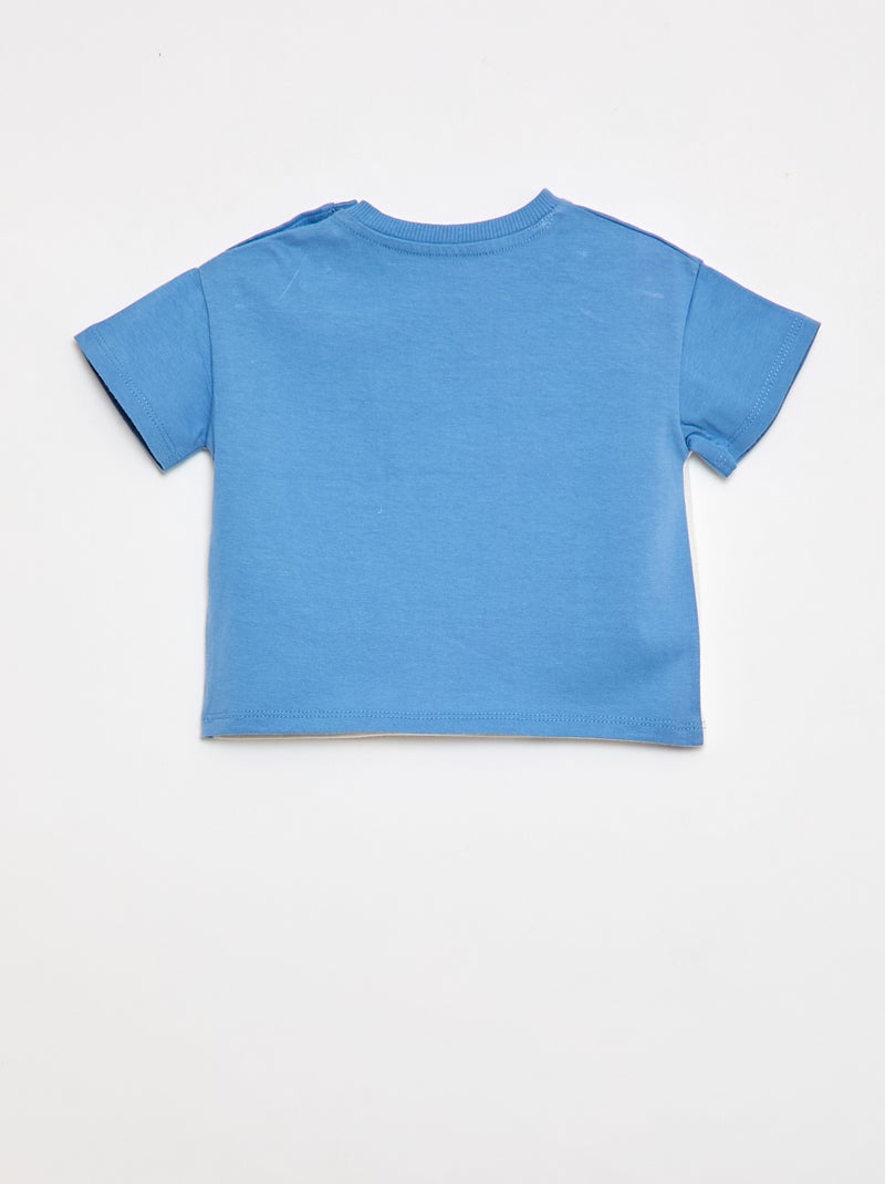 T-shirt 'Mickey' met borstzak 'Disney' Blauw - Kiabi
