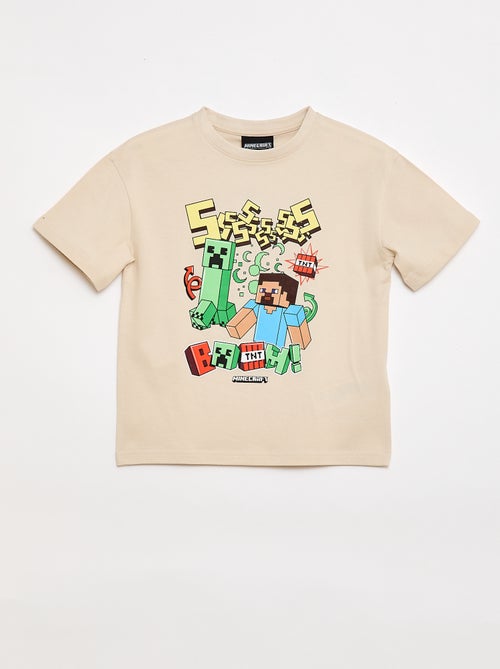 T-shirt 'Minecraft' met korte mouwen - Kiabi