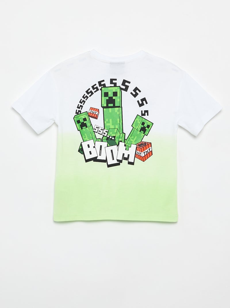 T-shirt 'Minecraft' met korte mouwen Groen - Kiabi