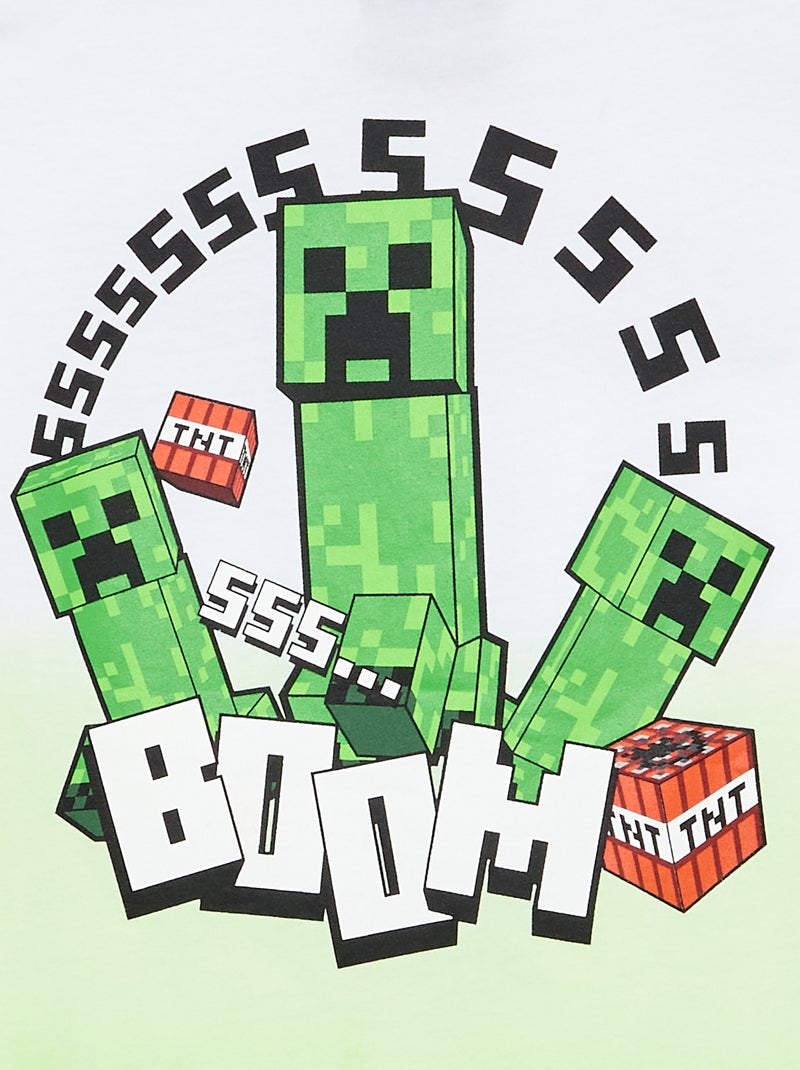 T-shirt 'Minecraft' met korte mouwen Groen - Kiabi