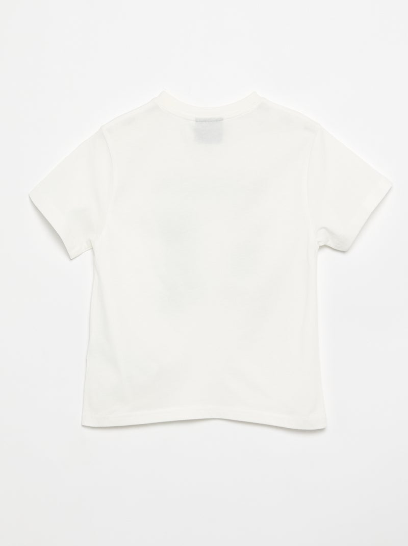 T-shirt 'Minecraft' met korte mouwen Wit - Kiabi