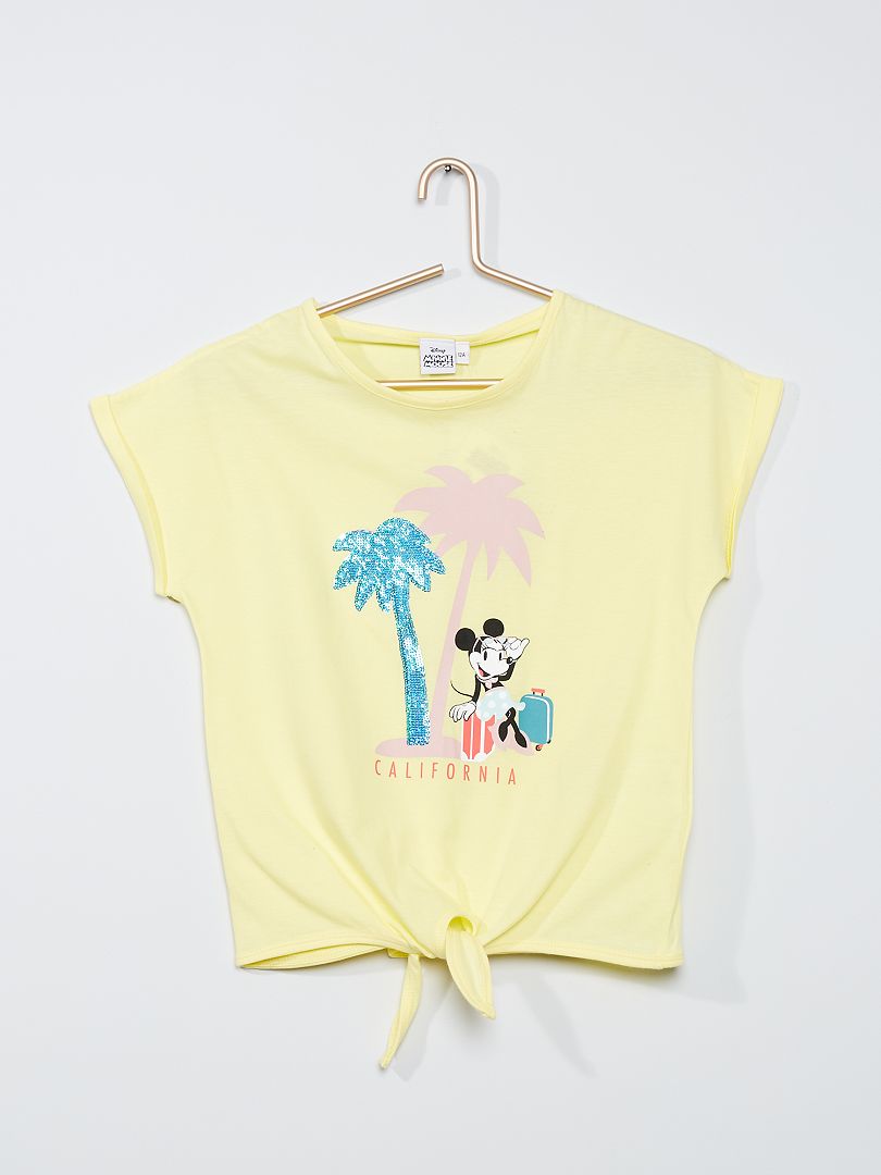 T-shirt 'Minnie Mouse' van 'Disney' GEEL - Kiabi