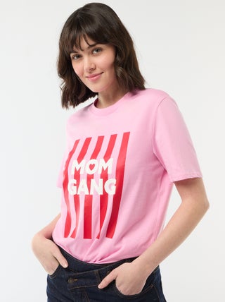 T-shirt 'Moederdag' met korte mouwen