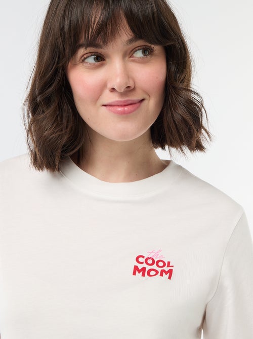 T-shirt 'Moederdag' met korte mouwen - Kiabi