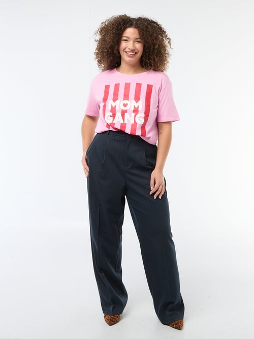 T-shirt 'Moederdag' met print en korte mouwen - Kiabi