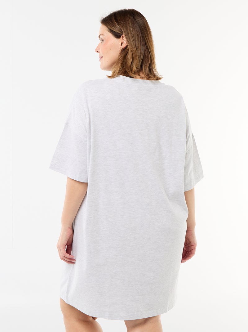 T-shirt nachthemd 'Panpan' Grijs - Kiabi