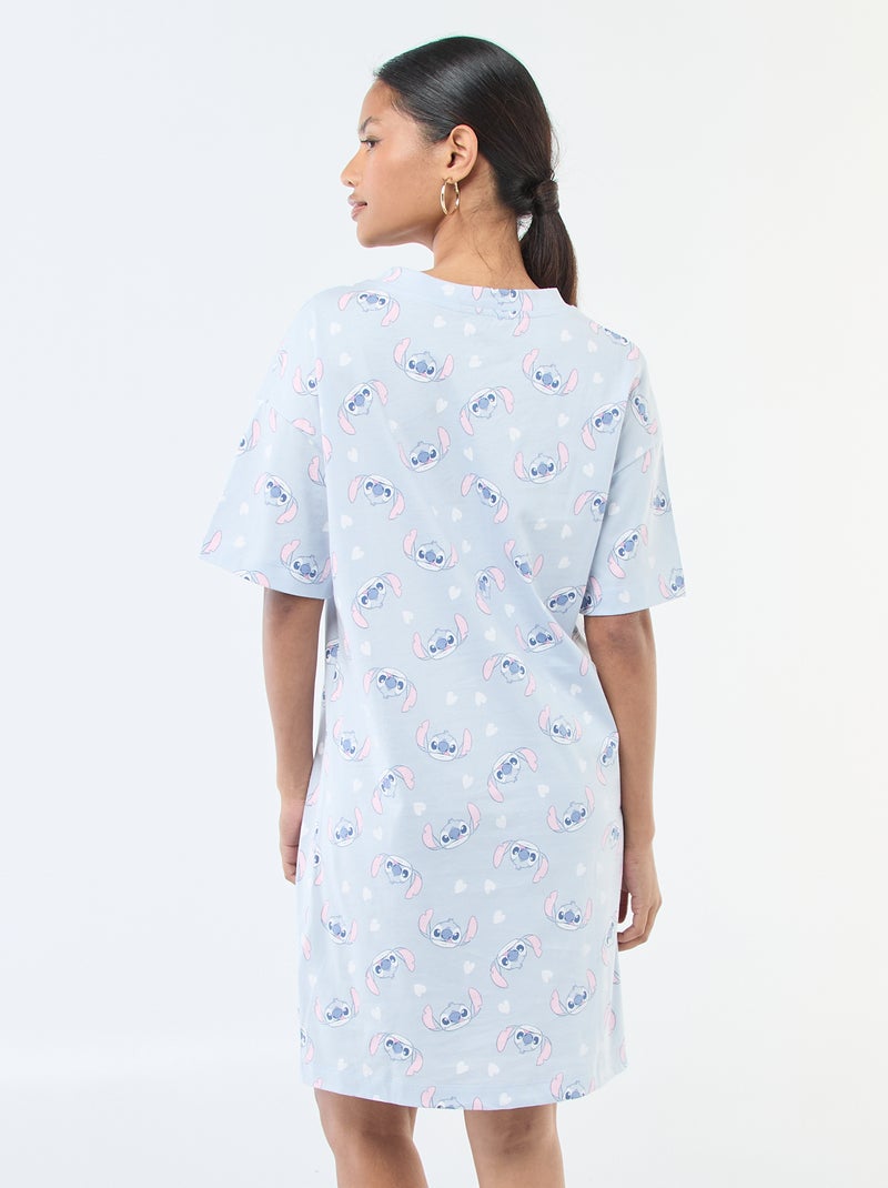 T-shirt nachthemd 'Stitch' Blauw - Kiabi