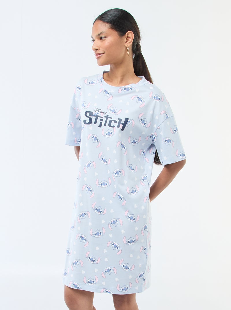 T-shirt nachthemd 'Stitch' Blauw - Kiabi