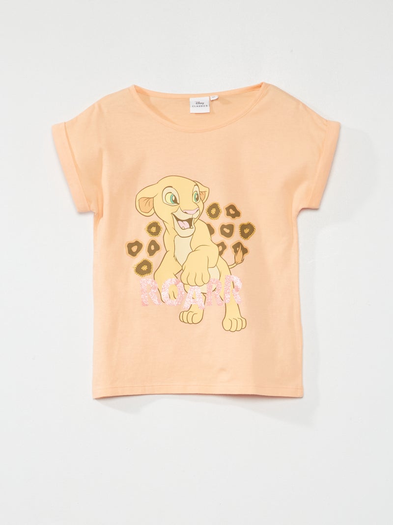 T-shirt 'Nala' 'De Leeuwenkoning' 'Disney' koraalrood - Kiabi