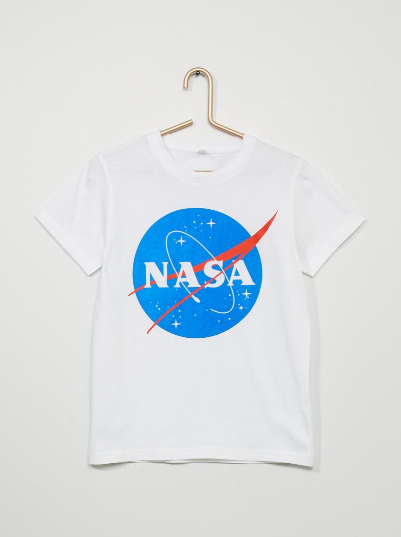 T-shirt 'NASA' wit - Kiabi