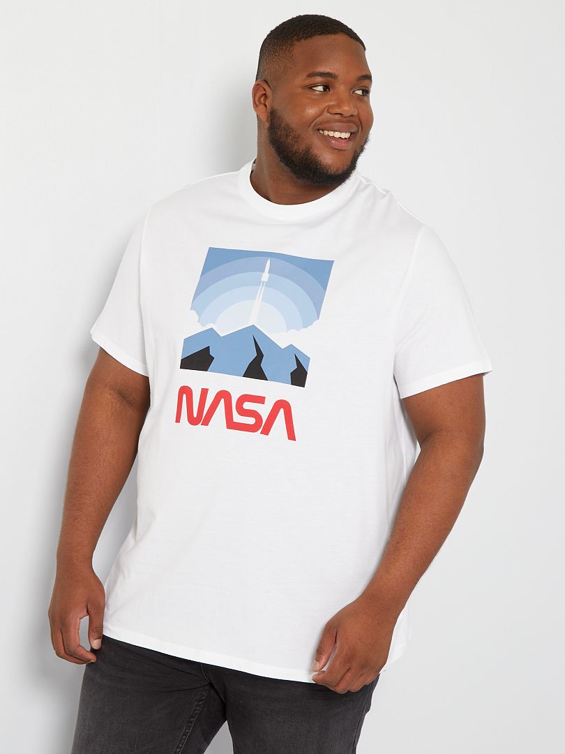 T-shirt 'NASA' wit - Kiabi